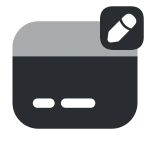 Card Edit SVG Icon